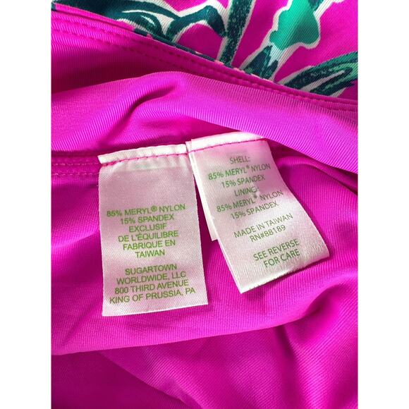 Lilly Pulitzer Luxletic Aila Meryl Nylon Skort Sz S Mandevilla Pink Extra Lucky - Picture 11 of 12